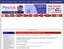 Tablet Screenshot of pestek.co.uk